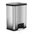 AirStep Technology Step Can 13gal Step Can with AirStep Technology - Stainless Steel with Black Trim - 16.5"W x 10.5"D x 21.5"H