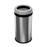 Open-Top Waste Can with Dual-Deodorizer Filter 13gal - Round - 14.25"W x 14.25"D x 25"H
