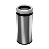 Open-Top Waste Can with Dual-Deodorizer Filter 16gal - Round - 14.25"W x 14.25"D x 30"H