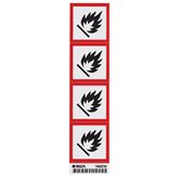 GHS Flammable Labels 2" - Vinyl