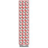 Gas Pressure Labels 0.625" - Paper