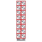 GHS Corrosive Labels 1" - Vinyl