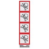 GHS Severe Toxic Labels 2" - Vinyl