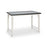 48"W x 30"L Lipped Surface Accessioning Bench With Glides