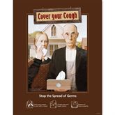 22"W x 28"H American Gothic - Cover Your Cough