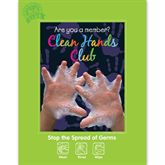 22"W x 28"H Bubble Hands - Clean Hands Club