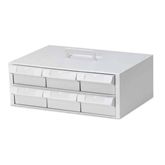 Medication Cassette Cart 2-Tier Cassette with 5" Bins - 16.5"W x 13.5"D x 6"H