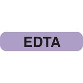 Heme/Coag Labels EDTA" - Lavender with black text - 1.625"W x 0.375"H