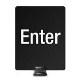 Signage for Lightweight Stanchion 11"W x 14"H Enter