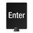 Signage for Lightweight Stanchion 11"W x 14"H Enter