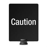 Signage for Lightweight Stanchion 11"W x 14"H Caution
