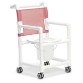 Shower/Commode Chair Standard with Plastic Seat
