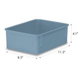 Freezer-Safe Storage Box 8.3"W x 11.3"L x 4.1"H