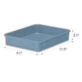 Freezer-Safe Storage Box 9.8"W x 12.4"L x 2.1"H