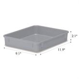 Freezer-Safe Storage Box 9.8"W x 12.4"L x 2.1"H