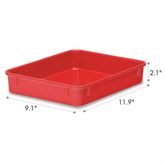 Freezer-Safe Storage Box 9.8"W x 12.4"L x 2.1"H