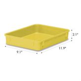 Freezer-Safe Storage Box 9.8"W x 12.4"L x 2.1"H