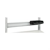 60"W Table Accessories Bin Rail for Double Bay Uprights