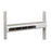 72"W Table Accessories Bin Rail with 6 Power Outlets for Double Bay Uprights