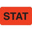 Clerical Medical Labels STAT" - Orange with black text - 1.75"W x 1"H