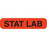 Clerical Medical Labels STAT LAB" - Orange with black text - 1.625"W x 0.375"H