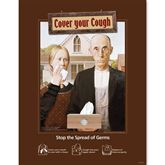 11"H x 14"W American Gothic - Cover Your Cough