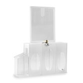 Premium Health & Hygiene Center With Portrait Sign Holder - 18.5"W x 4.625"D x 22.375"H