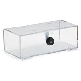 Medium Acrylic Combi-Cam Lock Box Small - 12"W x 6"D x 4.25"H