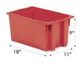 Nest-n-Stack Totes 11"W x 18"L x 9"H