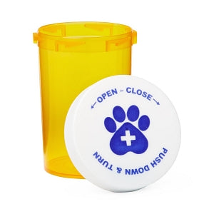 Medline Pet Medication Vials - Pet Medication Vial, Amber, 13 Snap Caps, 20 Dram - MLABIVIALAM20
