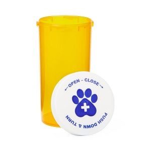 Medline Pet Medication Vials - Pet Medication Vial, Amber, 7 Snap Caps, 40 Dram - MLABIVIALAM40