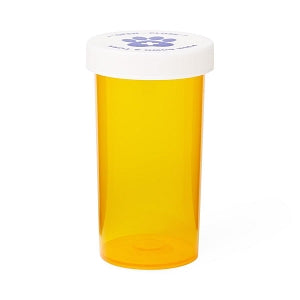 Medline Pet Medication Vials - Pet Medication Vial, Amber, 7 Snap Caps, 40 Dram - MLABIVIALAM40