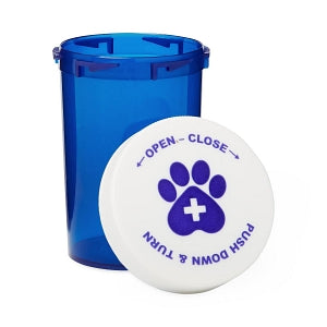 Medline Pet Medication Vials - Pet Medication Vial, Blue, 13 Snap Caps, 20 Dram - MLABIVIALBL20