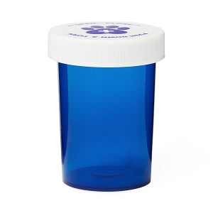 Medline Pet Medication Vials - Pet Medication Vial, Blue, 13 Snap Caps, 20 Dram - MLABIVIALBL20