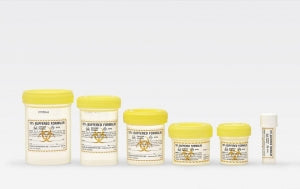 Starplex Histoplex O-Ring Containers 5ml-120ml - 20ML CLEAR, YELLOW SCREW CAP, NS - H202-FL