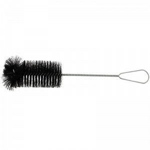 Justman Brush Company Black Nylon Radial Tip Brush - Black Nylon Cylinder / Bottle Brush with Radial Tip, 11" Overall Length - 1625-1