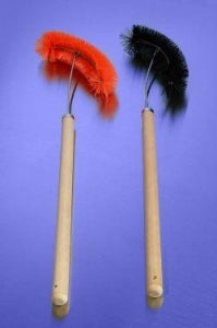Justman Water Bottle Brush With Double Tufted End - Black Nylon Carboy / Water Bottle Brush with Double Tufted End, 2" Dia. x 30" Overall Length - 1770