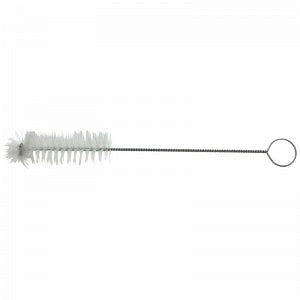 Midland Sci TstTbe Brush WhtBris FnTp - White Nylon Test Tube Brush with Radial Tip, 1" Dia. x 10" Overall Length - 1819