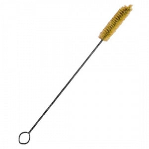 Justman Brush White Nylon Buret Brush - White Nylon Buret Brush with Fan Tip, 3/4" Dia. x 36" Overall Length - 1835