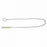 Midland 36in Buret White Bristle Brush - White Bristle Buret Brush with Fan Tip, 3/4" Dia. x 36" Overall Length - 1838