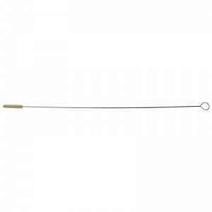 Justman Brush White Nylon Buret Brush - White Bristle Buret Brush with Fan Tip, 1/2" Dia. x 30" Overall Length - 1839