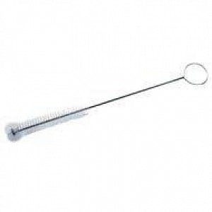 Justman Brush Company 9" White Bristle Test Tube Brush - White Bristle Test Tube Brush with Radial Tip, 9" Overall Length x 1/2" Diameter - 1897