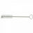 Justman White Polyester Brush W/Radial Tip - White Polyester Test Tube Brush with Radial Tip, 9" Overall Length x 3/4" Diameter - 5304
