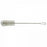 Justman White Polyester Brush W/Radial Tip - White Polyester Cylinder Brush with Radial Tip, 20" Overall Length x 2-3/8" Diameter - 5308