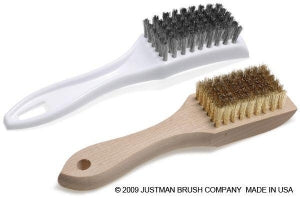 Midland Sci Sm Utility Brush - Small Wood Utility Brush, Stainless Steel - 705064