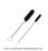 Justman Brush Company 12" Nylon Tube Brushes - Black Nylon Tube Brush, 3/8" Diameter, 12" Length - 715290