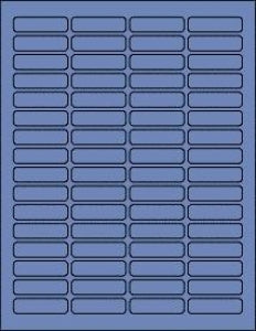 Online Labels 1.813" x 0.5" True Blue Label - DBD-LABEL 1.813" X 0.5" TRUE BLUE 250 SH - OL1050TB
