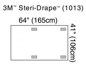 3M Healthcare Steri-Drape X-Ray Image Intensifier Drape - C-arm X-ray Image Intensifier Drape, 64" x 41" - 1013