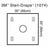 3M Healthcare Wound Steri drapes - Steri-Drape Wound Edge Protector with Accessories, 35" x 35", Ring Diameter 6-5/8" - 1074