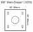 3M Healthcare Wound Steri drapes - Steri-Drape Wound Edge Protector with Accessories, 35" x 35", Ring Diameter 10" - 1076